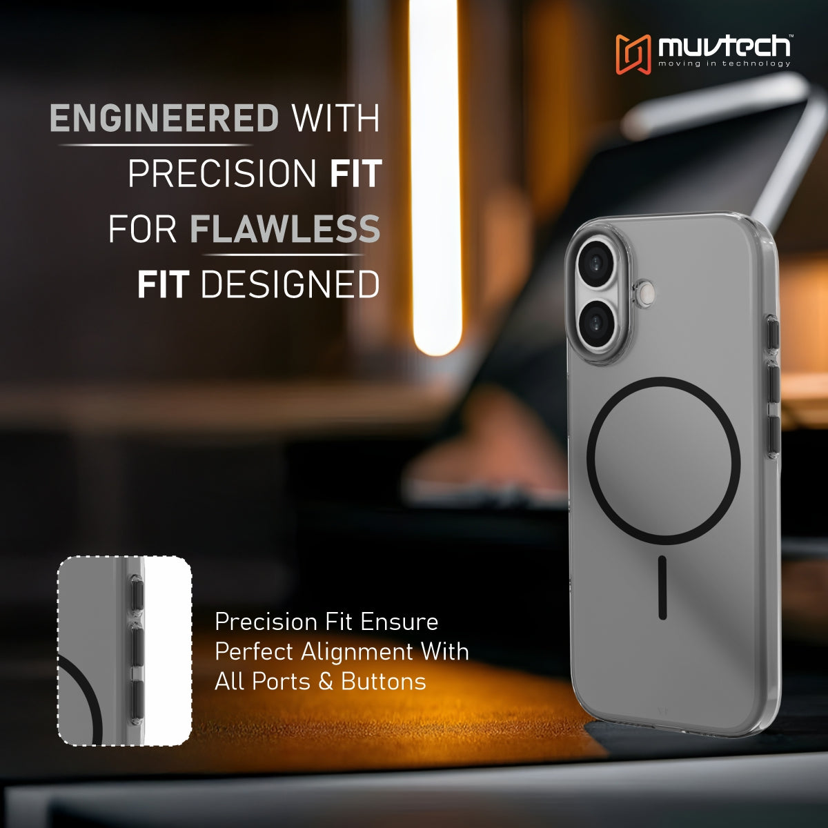 Crystal Halo Case for iPhone 17 Series, Slim Case with Camera Protection Bump, Anti-Yellow Case