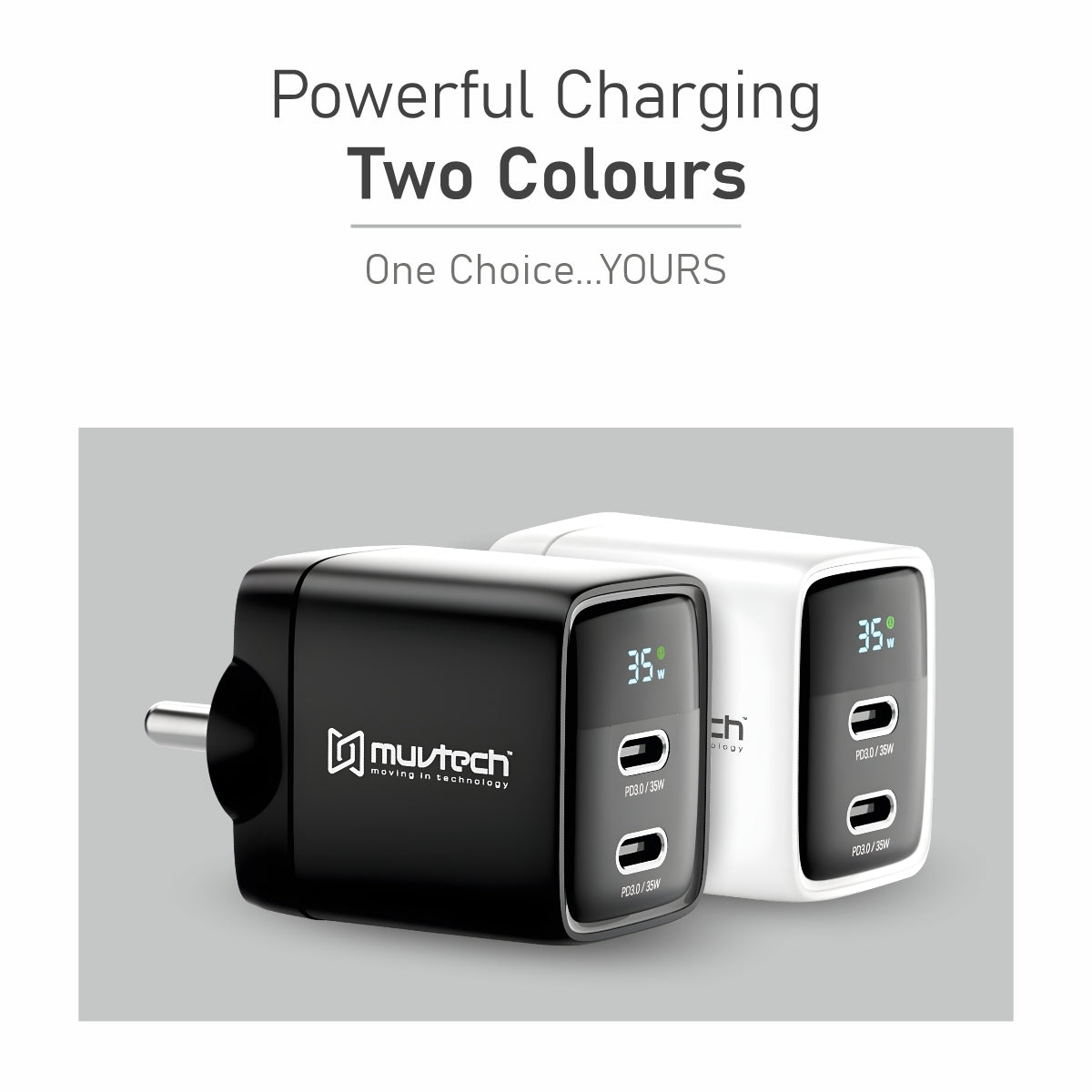 35W Dual Port Type-C Wall Charger