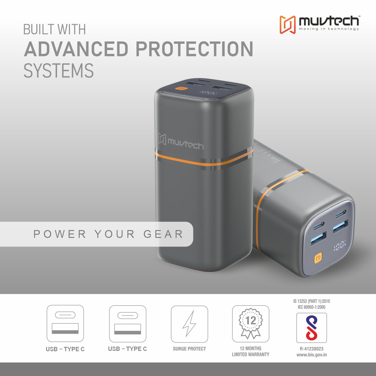 TitanX 20000mAh Power Bank | PD & QC Fast Charging | 4 Devices Charging Power Bank