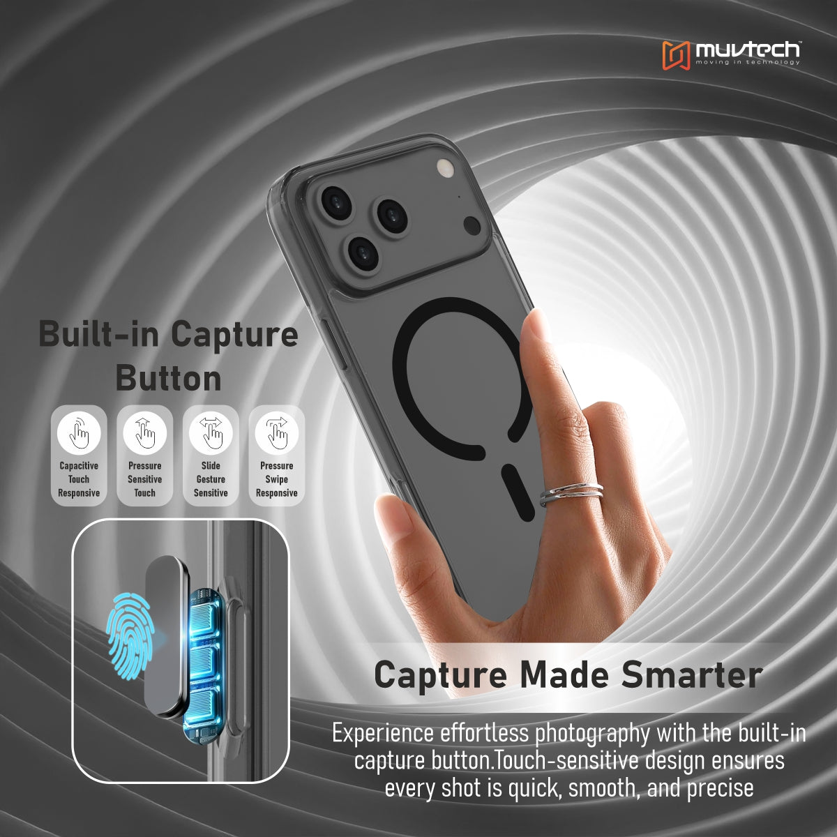 Plyo Case for iPhone 17 Pro/Pro Max Transparent With Coloured Sides Hybrid case, Anti-Yellow Case