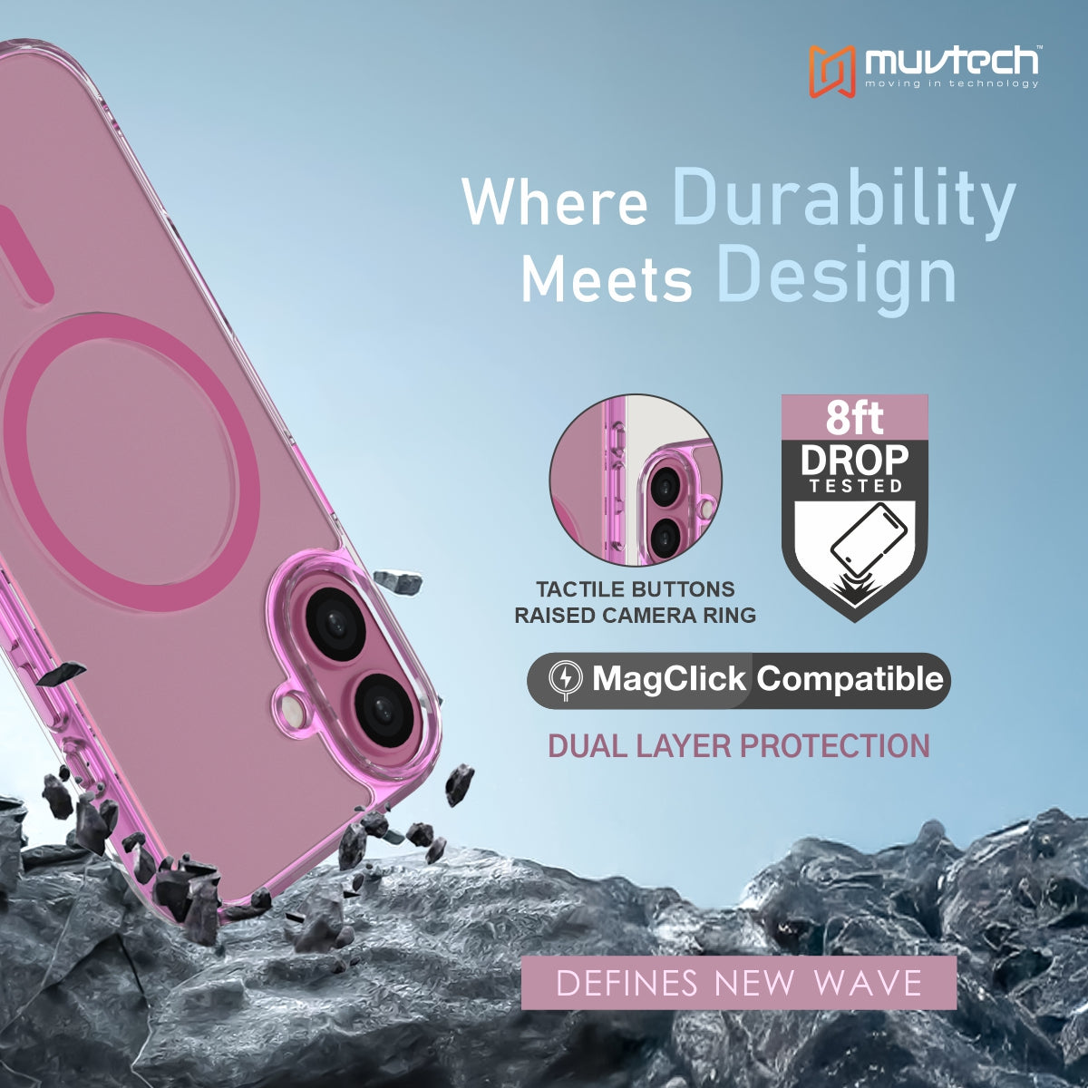 York Case for iPhone 17 Protective Case with Camera Protection Bump