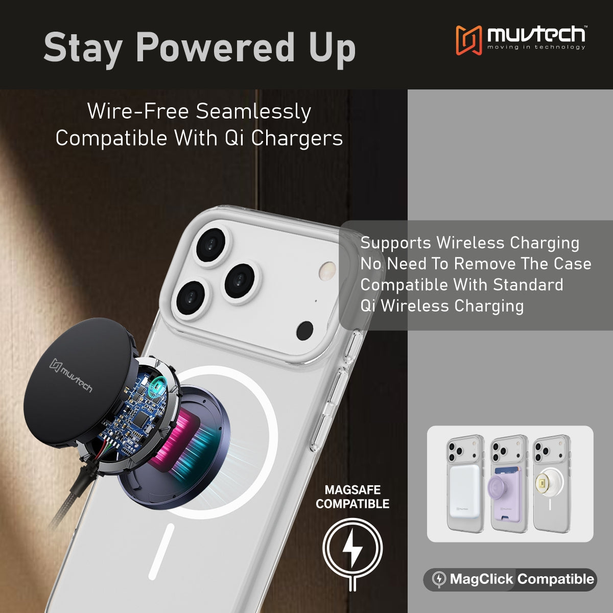 Crystal Halo Case for iPhone 17 Pro / Pro Max Slim Case with Camera Protection Bump, Anti-Yellow Case