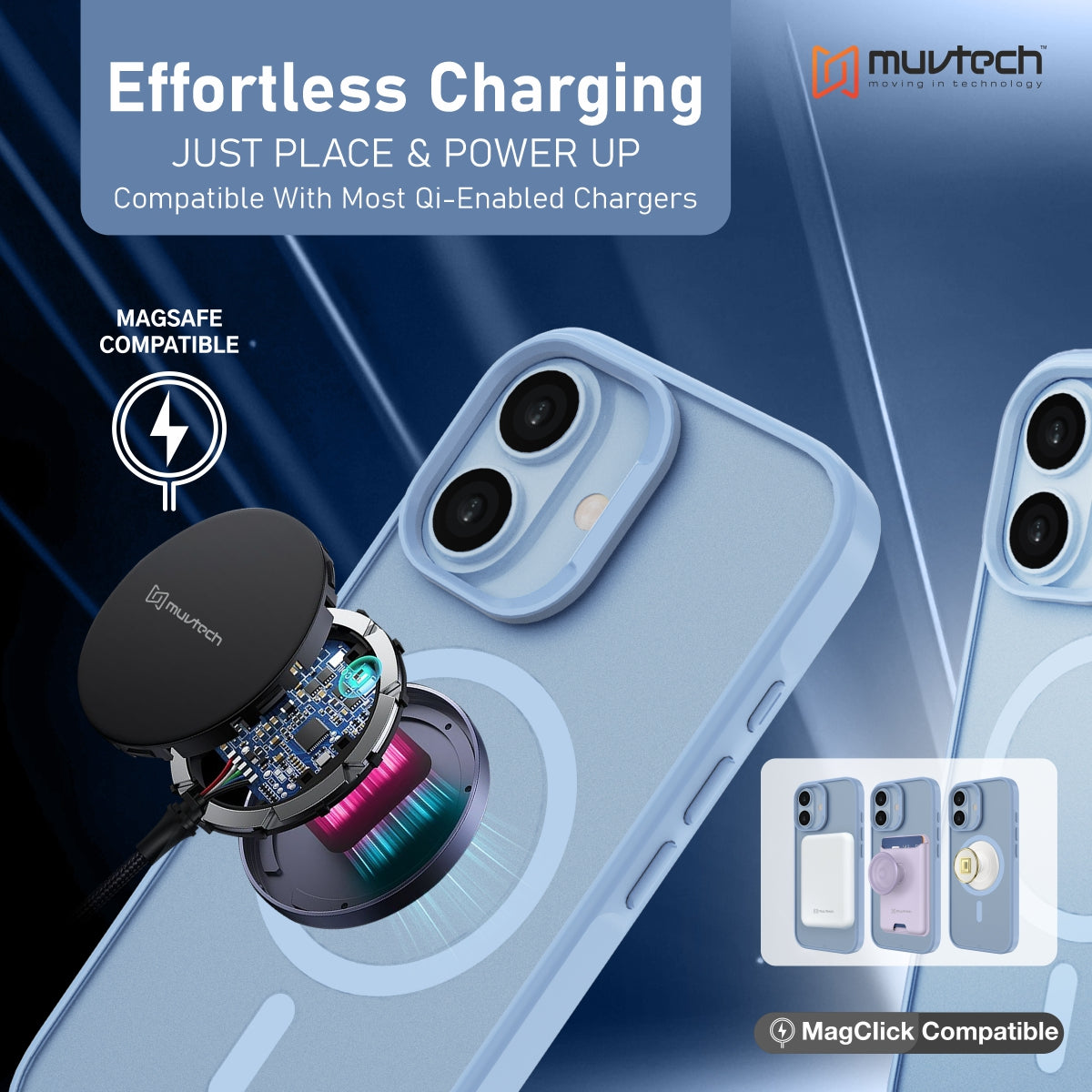 Reno Case for iPhone 17 Protective Case with Metal Camera Protection Bump