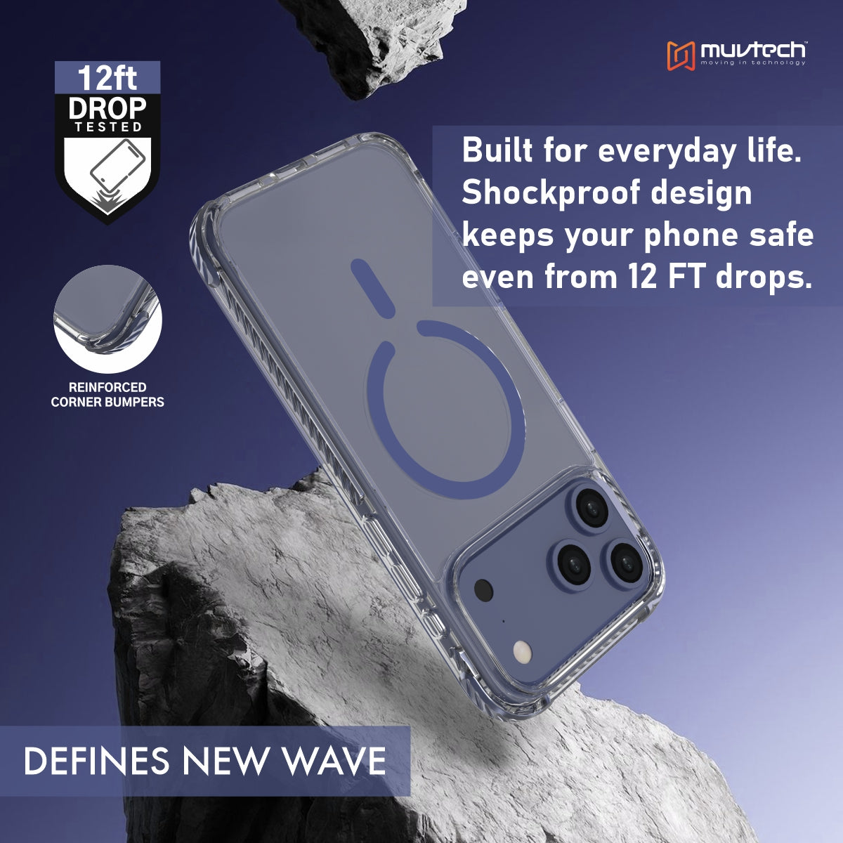 Sheild Case for iPhone 17 Pro, Anti-shock Case With Raised Corners for Protection