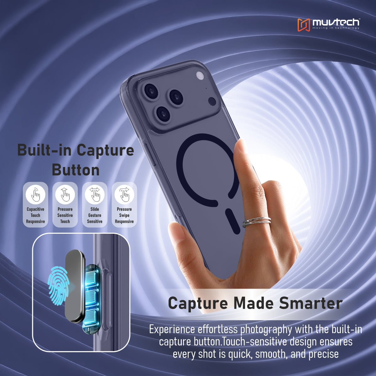 Plyo Case for iPhone 17 Pro/Pro Max Transparent With Coloured Sides Hybrid case, Anti-Yellow Case