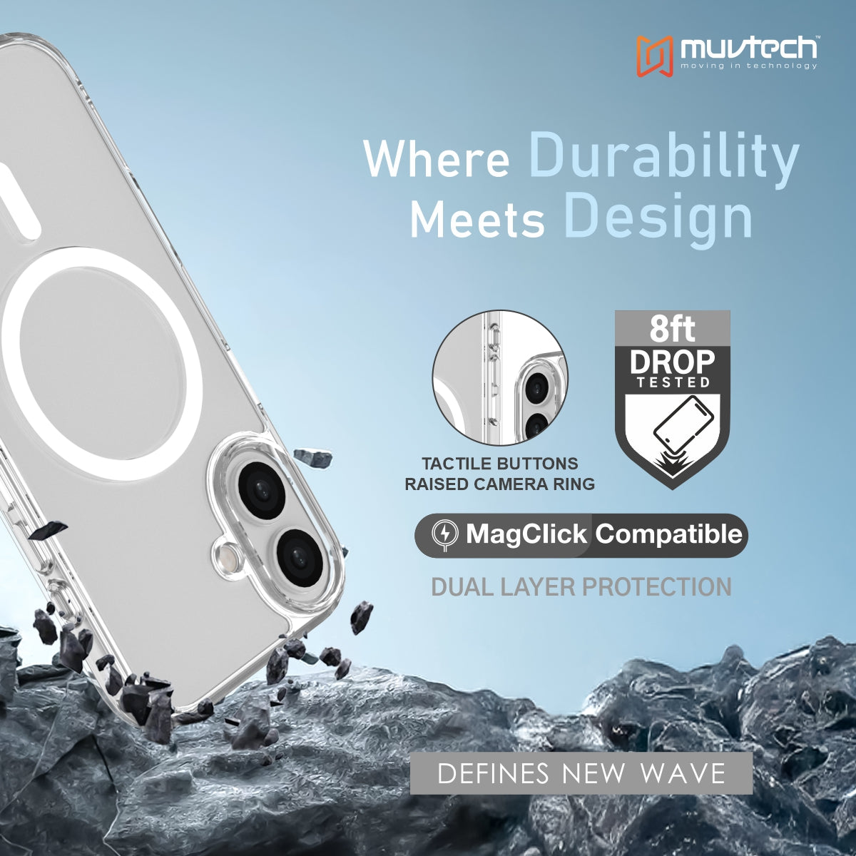 York Case for iPhone 17 Protective Case with Camera Protection Bump