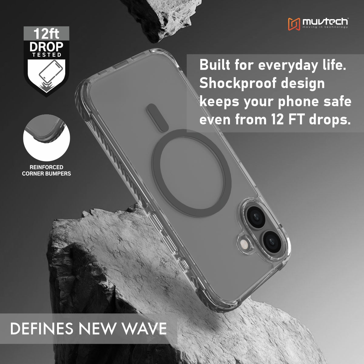 Sheild Case for iPhone 17 Anti-shock Case With Raised Corners for Protection