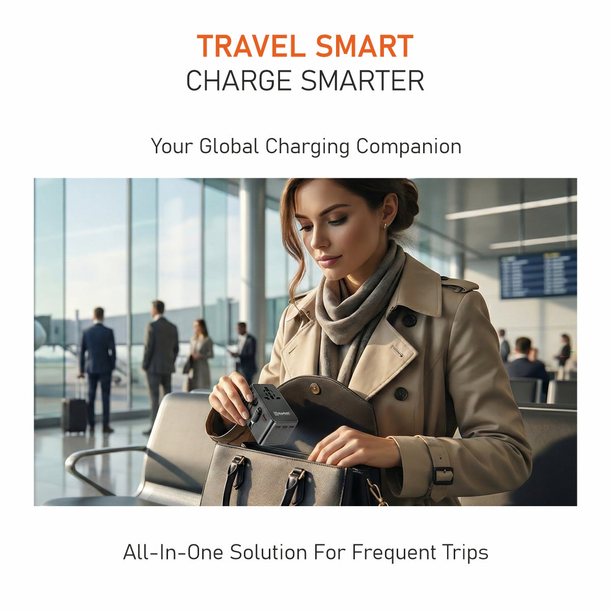 World Traveller Pro Universal 35W PD Fast Charger Adapter