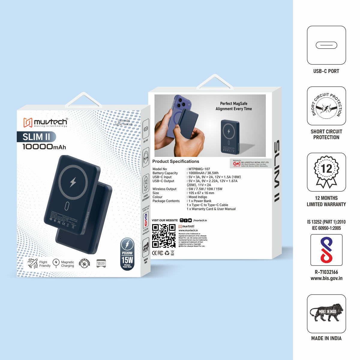 Slim II, 10000 mAh Magsafe Power Bank