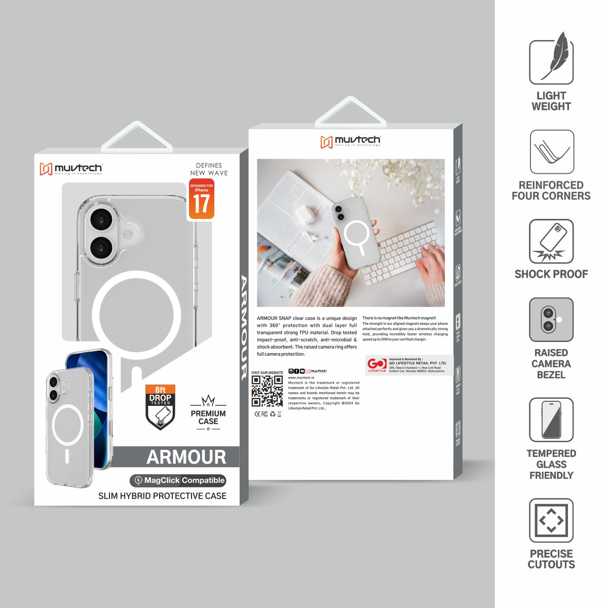 Armour Case for iPhone 17 Series Premium Transparent Case