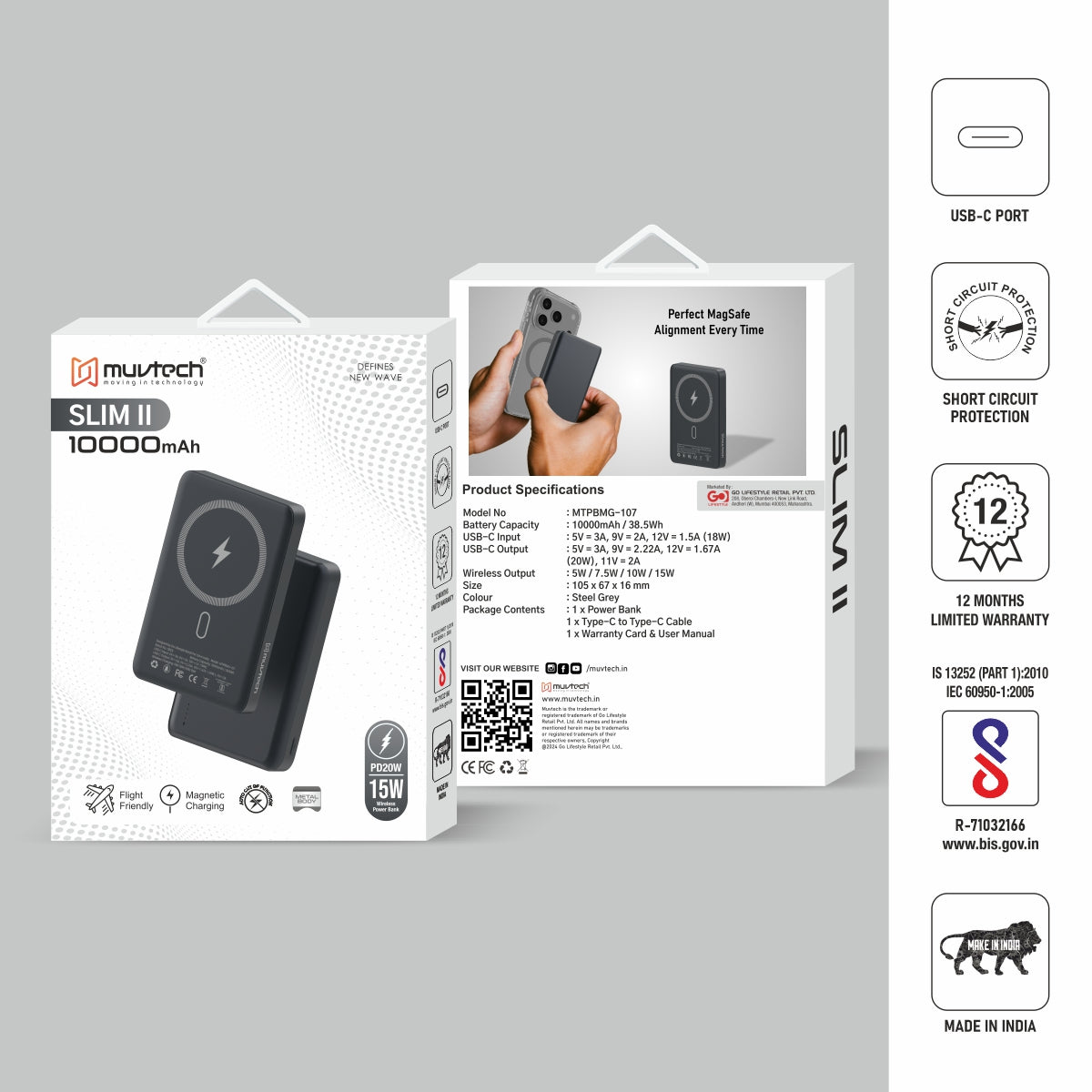 Slim II, 10000 mAh Magsafe Power Bank