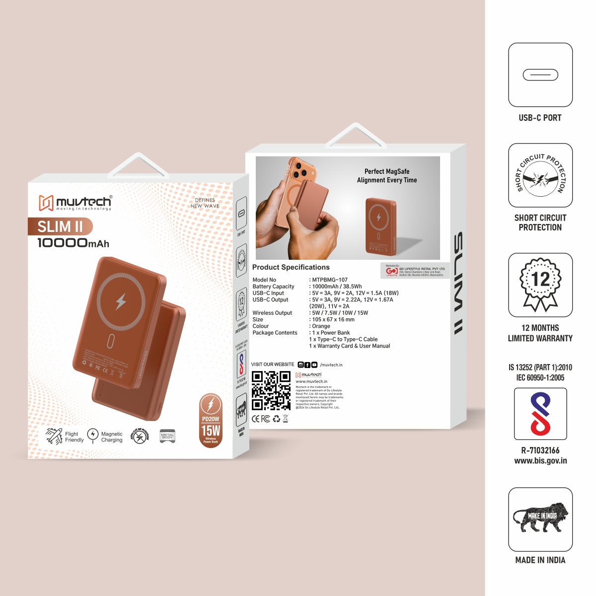 Slim II, 10000 mAh Magsafe Power Bank