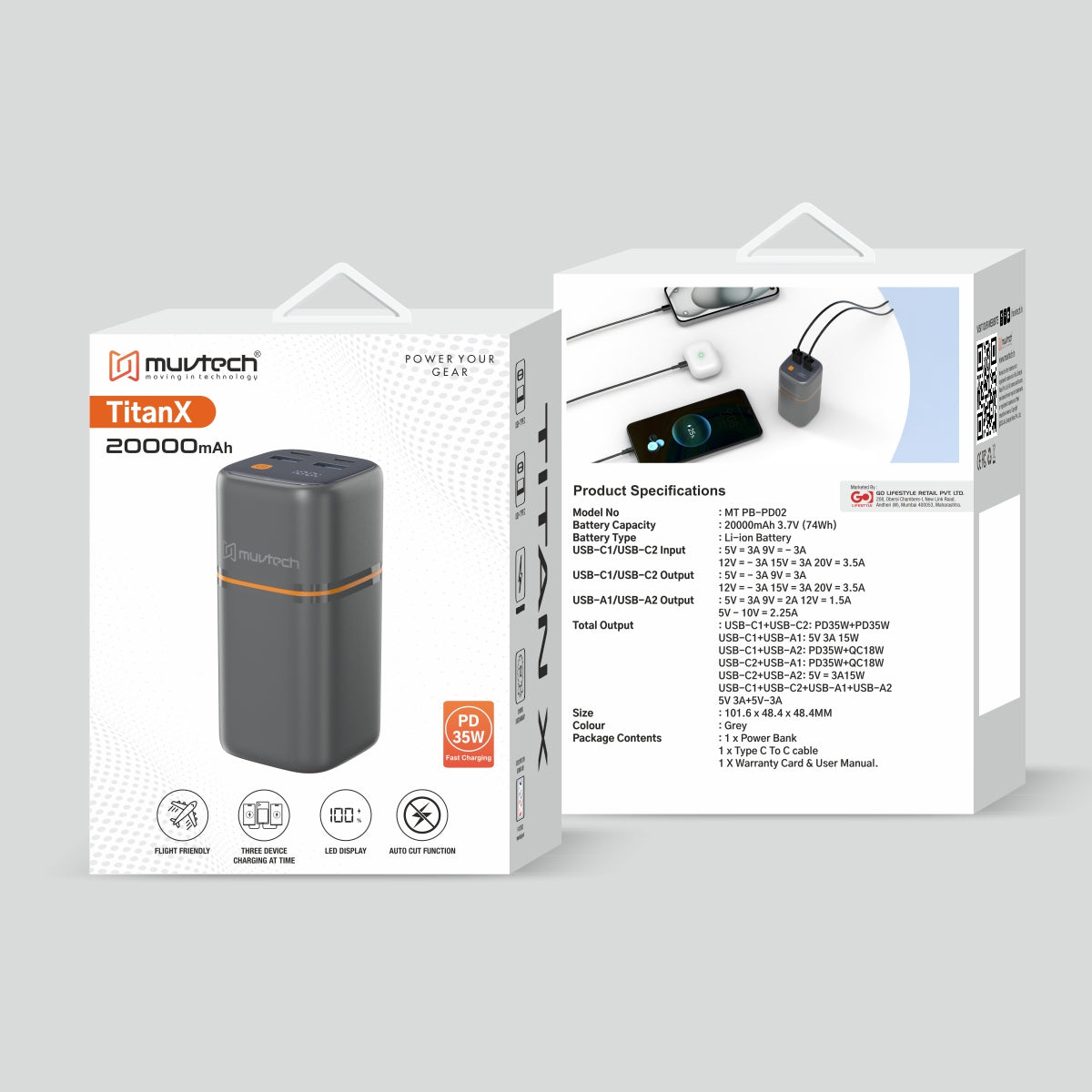 TitanX 20000mAh Power Bank