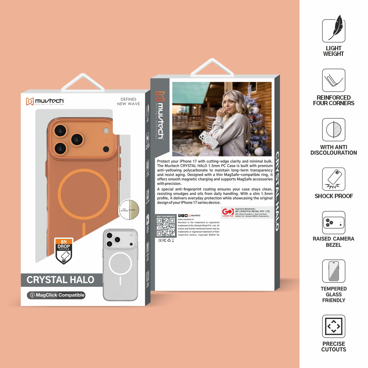 Crystal Halo Case for iPhone 17 Pro / Pro Max