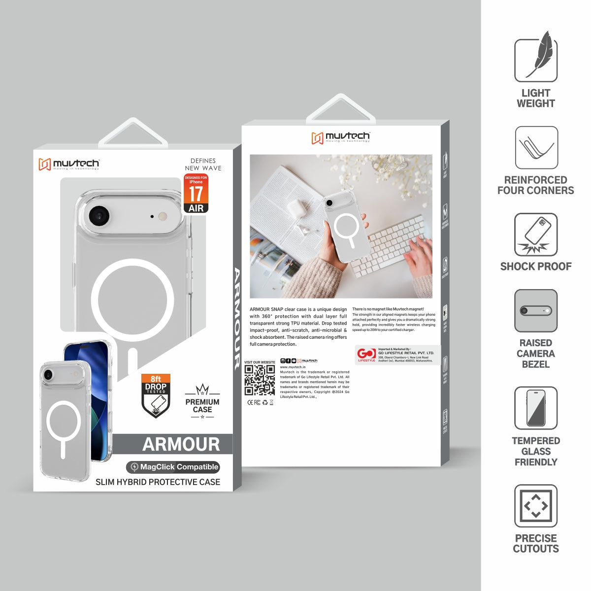 Armour Case for iPhone 17 Series Premium Transparent Case