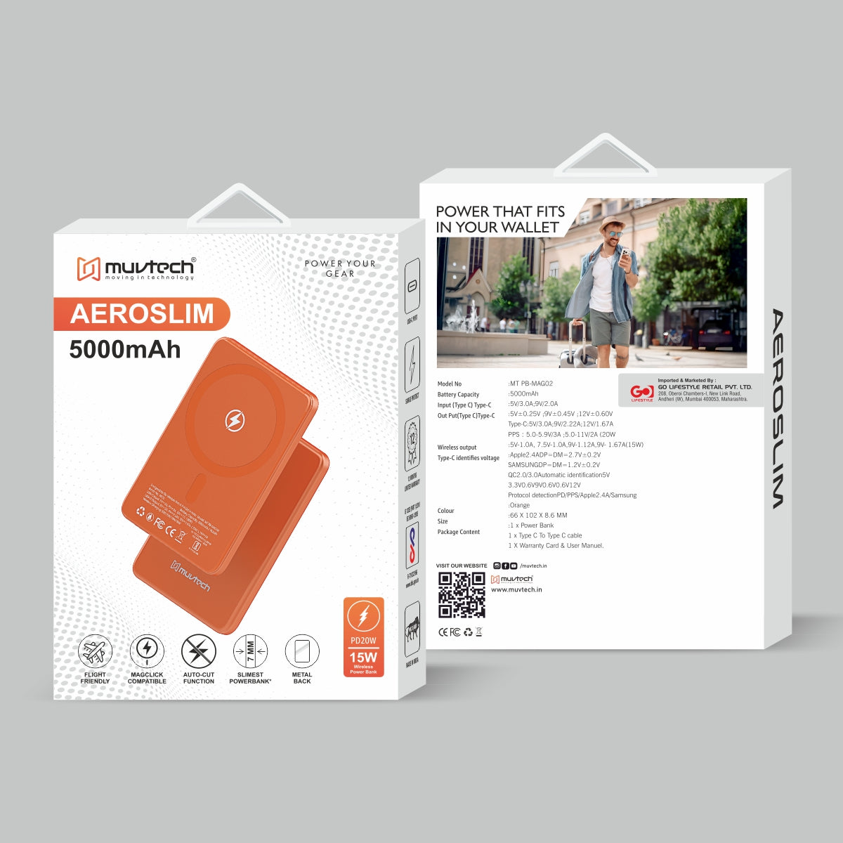 AEROSLIM 5000mAh Power Bank