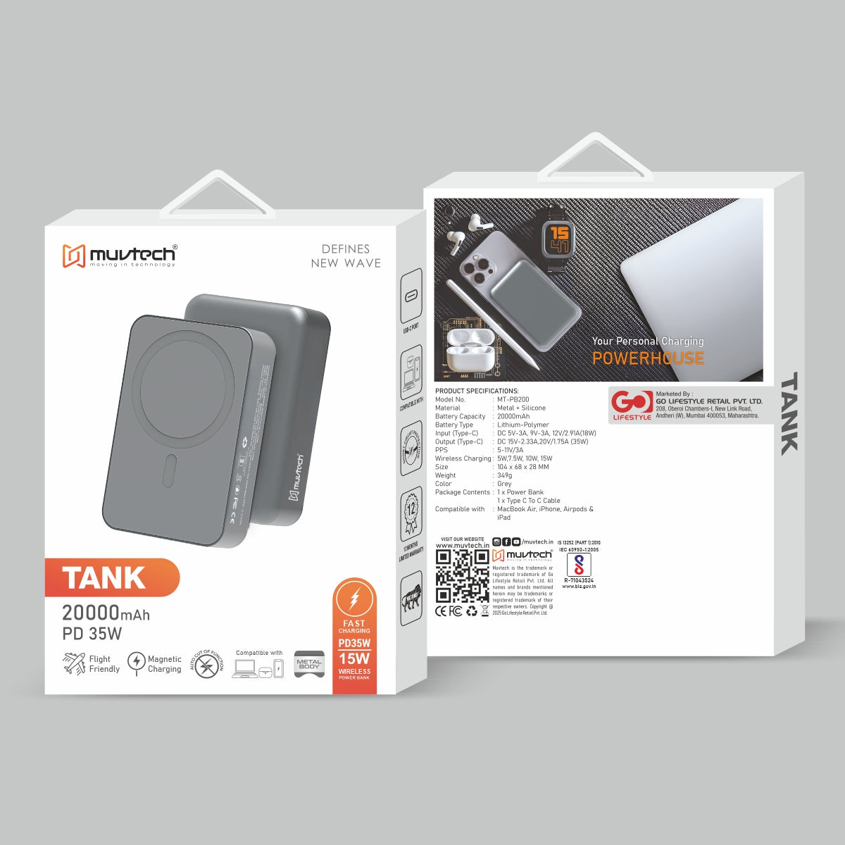 TANK 20000mAh Power Bank