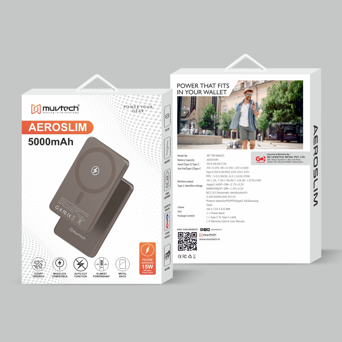 AEROSLIM 5000mAh Power Bank