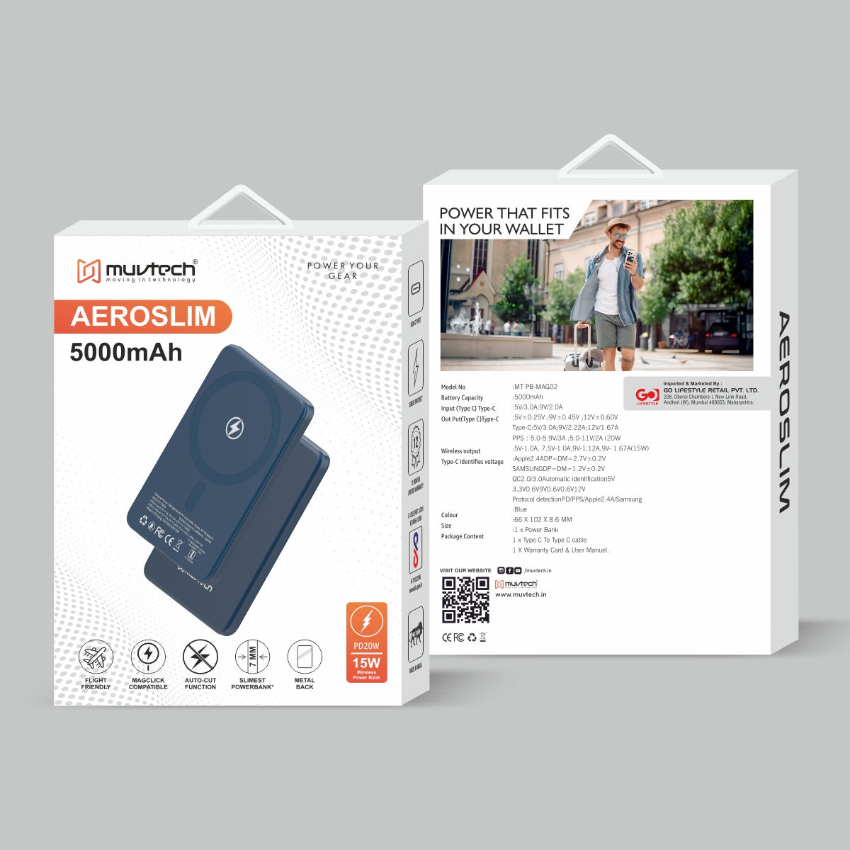 AEROSLIM 5000mAh Power Bank