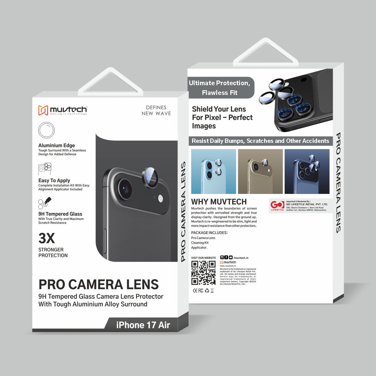 Muvtech iPhone 17 Air Camera Lens Protector