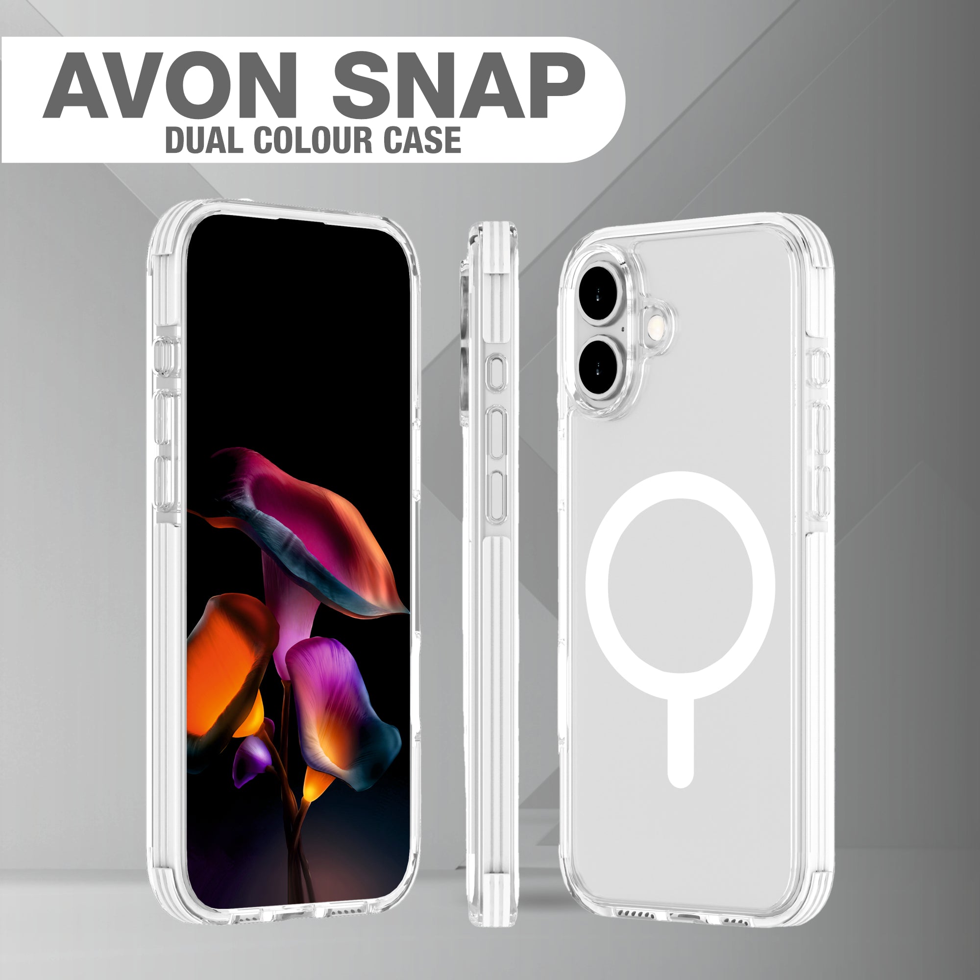 AVON SNAP Dual Colour Mag-Safe Compatible Case for iPhone 16 Series