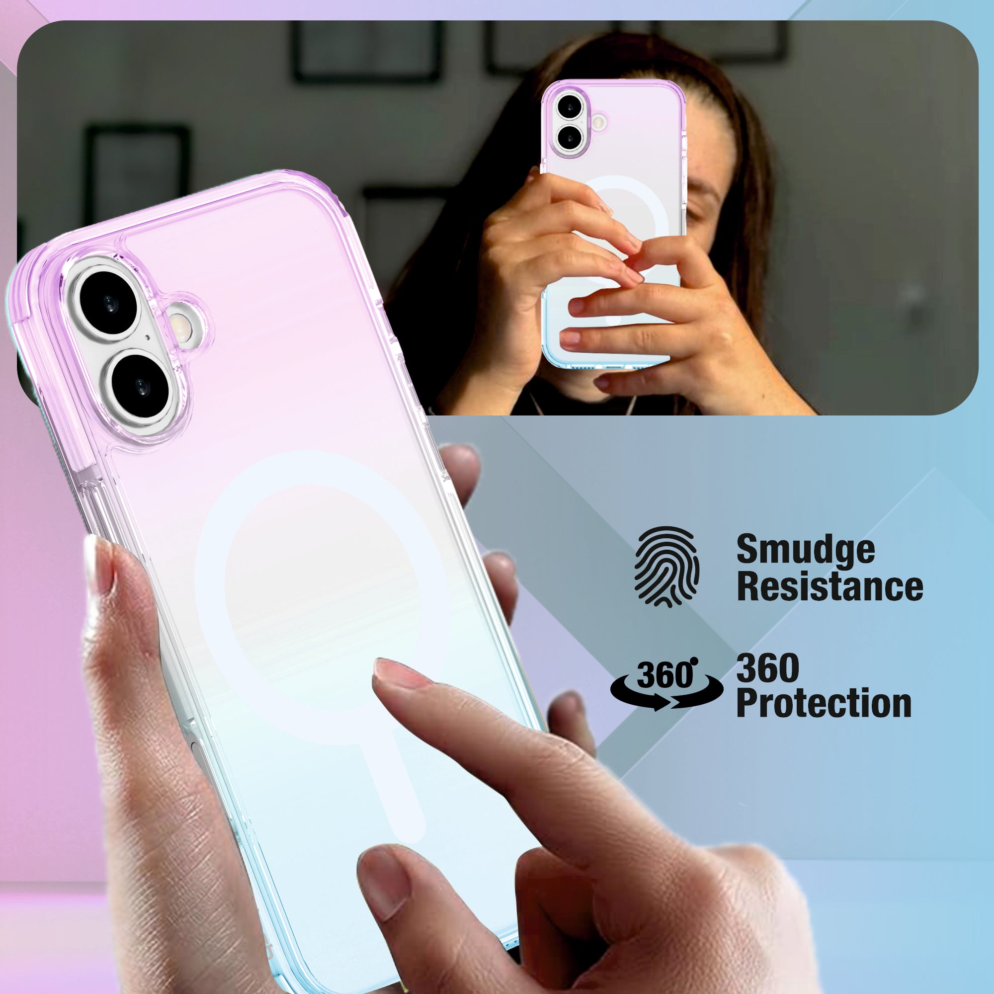 AVON SNAP Dual Colour Mag-Safe Compatible Case for iPhone 16 Series