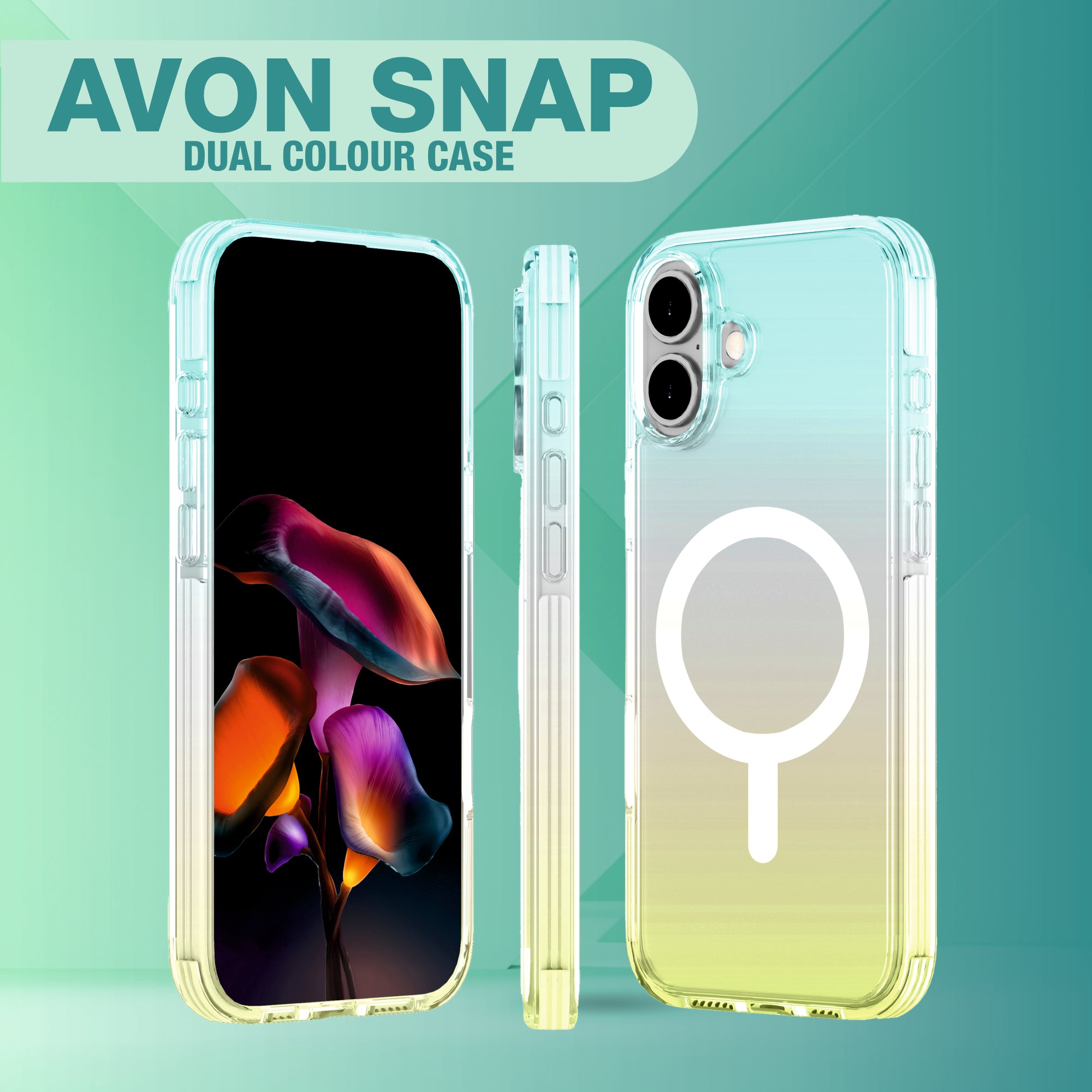 AVON SNAP Dual Colour Mag-Safe Compatible Case for iPhone 16 Series