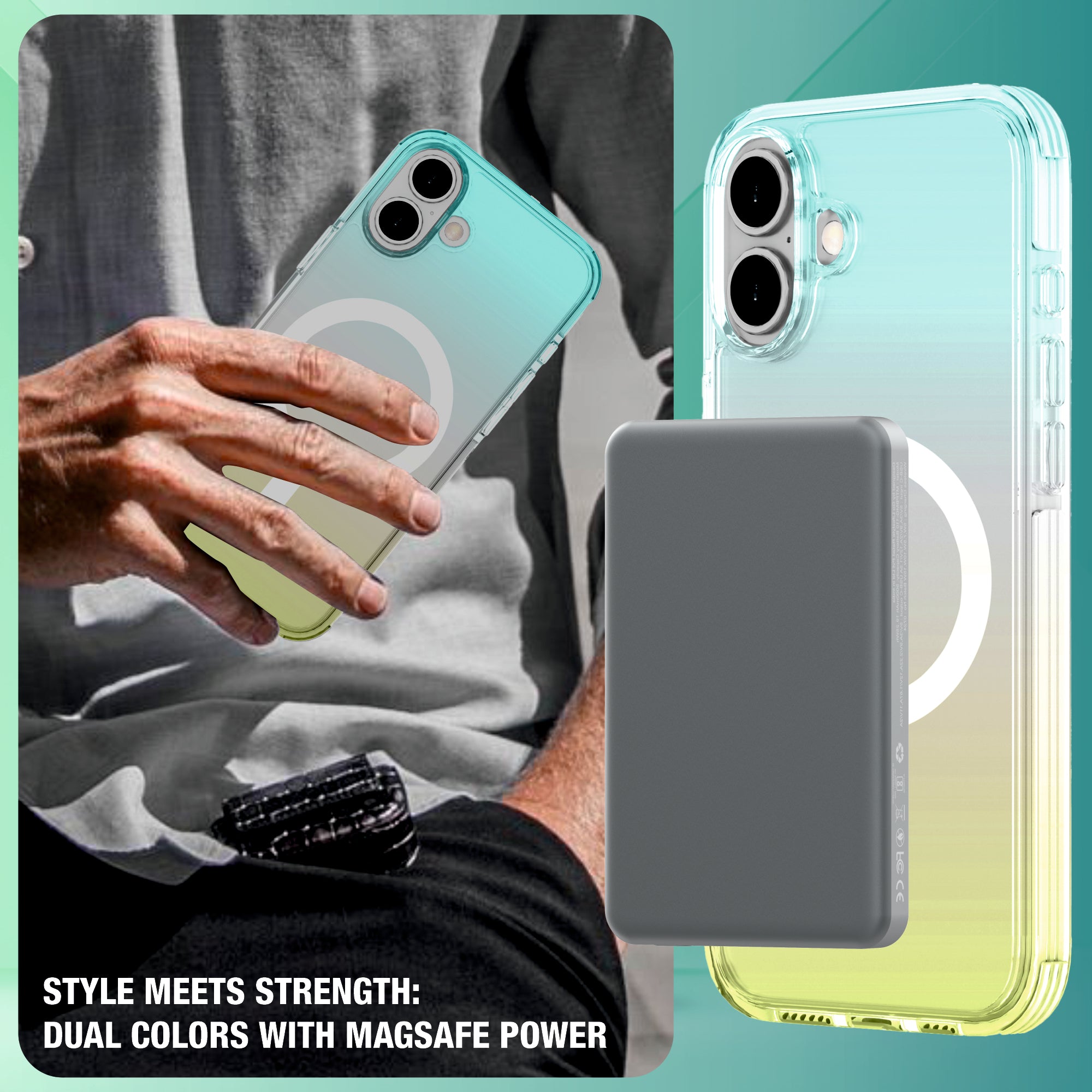 AVON SNAP Dual Colour Mag-Safe Compatible Case for iPhone 16 Series