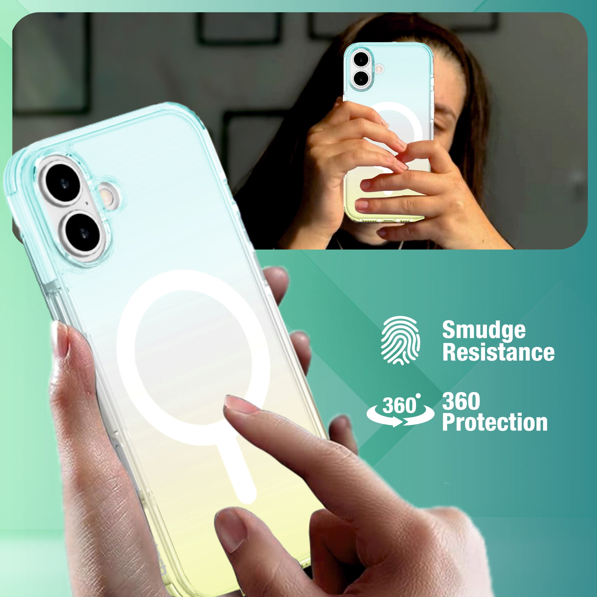 AVON SNAP Dual Colour Mag-Safe Compatible Case for iPhone 16 Series