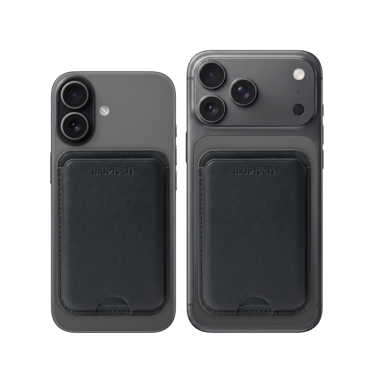 Muvtech Deck MagSafe Wallet in Black #Color_Black