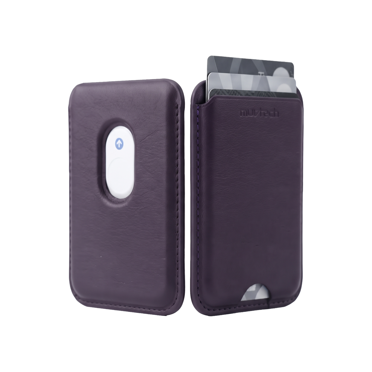 Muvtech Deck MagSafe Wallet in Burgundy #Color_Burgundy