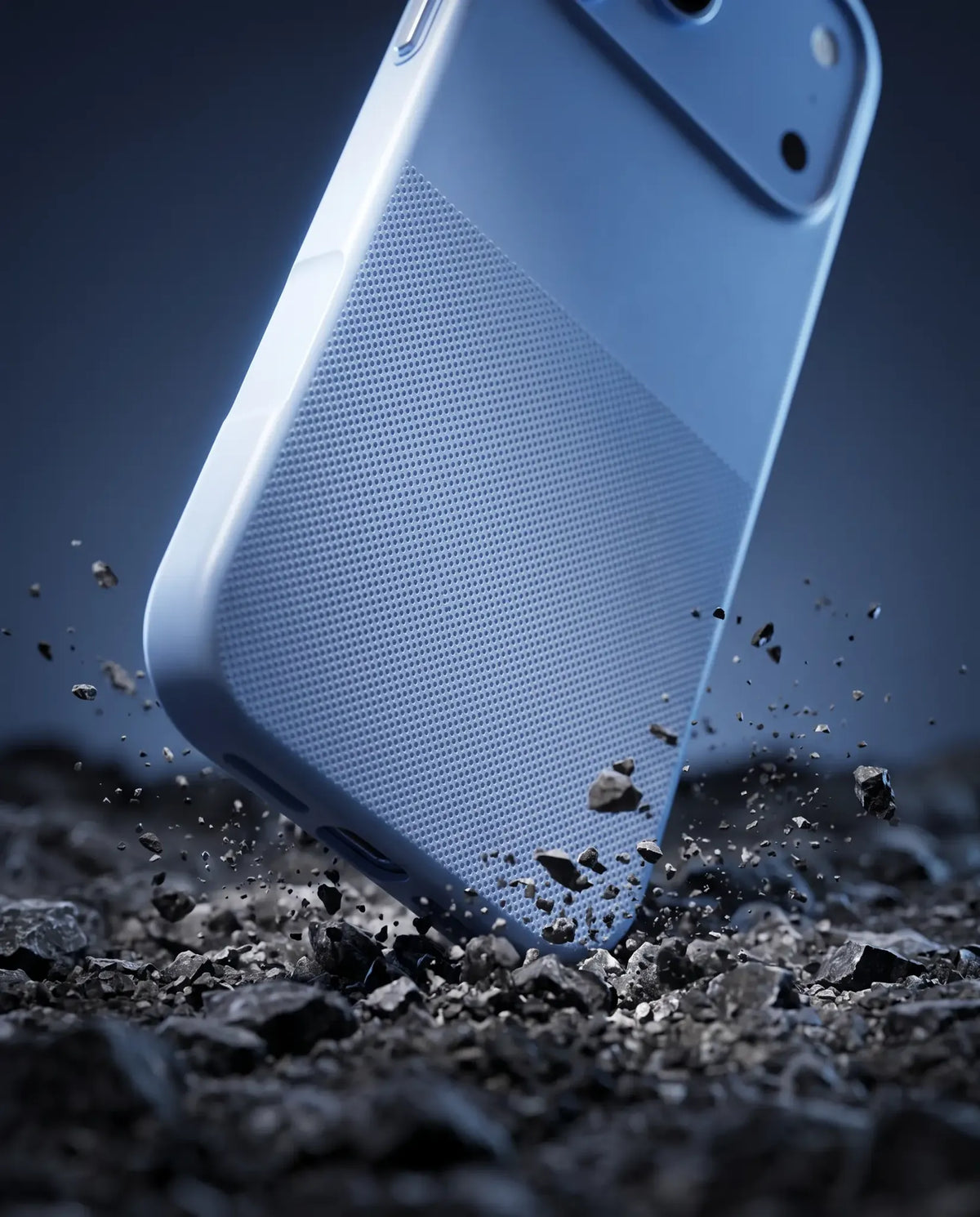 Ditto iPhone 18 Pro case with textured grip and wrapped edge in an impact-inspired scene