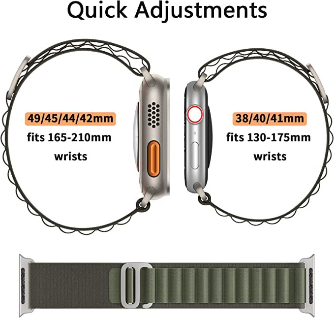 ACELOOP iWatch Sport Nylon Strap for apple Watch 49/45/44/42mm