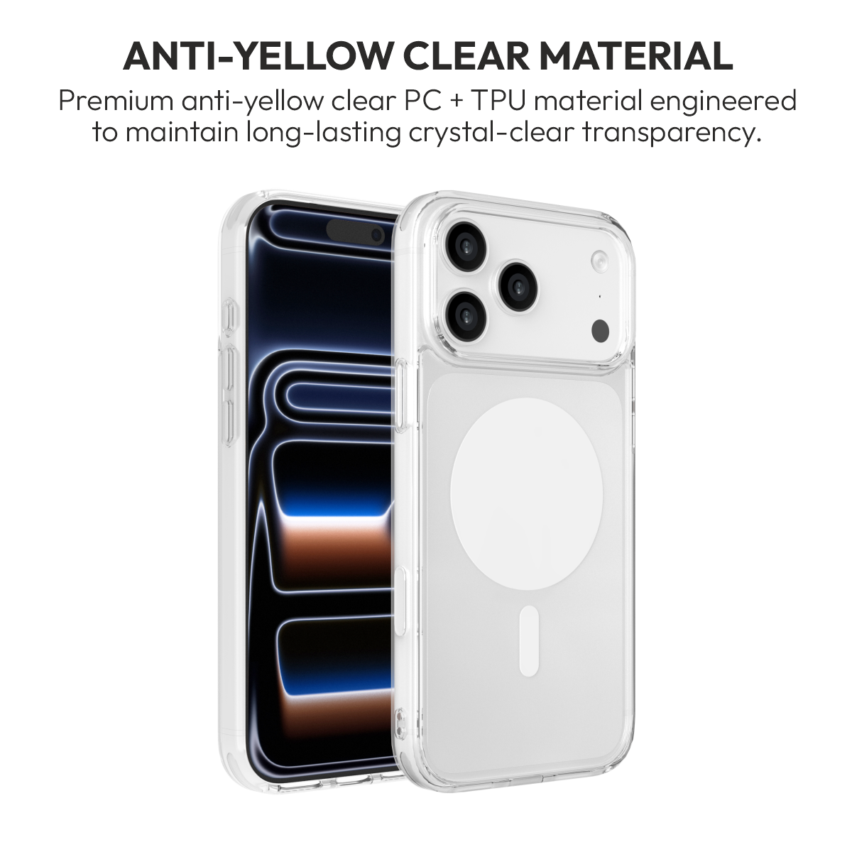 Muvtech Oreo Clear Case for iPhone 18 Pro & 18 Pro Max