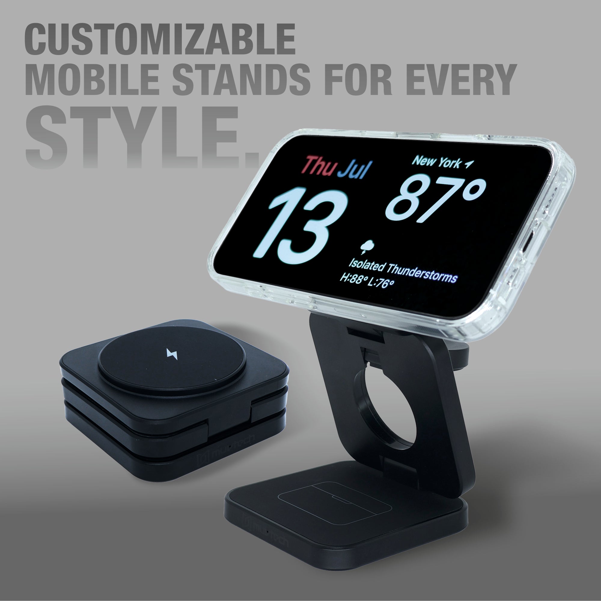 PRISM 3-in-1 Wireless Charger 15W Magnetic Charging for iPhone, Airpod, iWatch & Magnetic Charging Support Devices