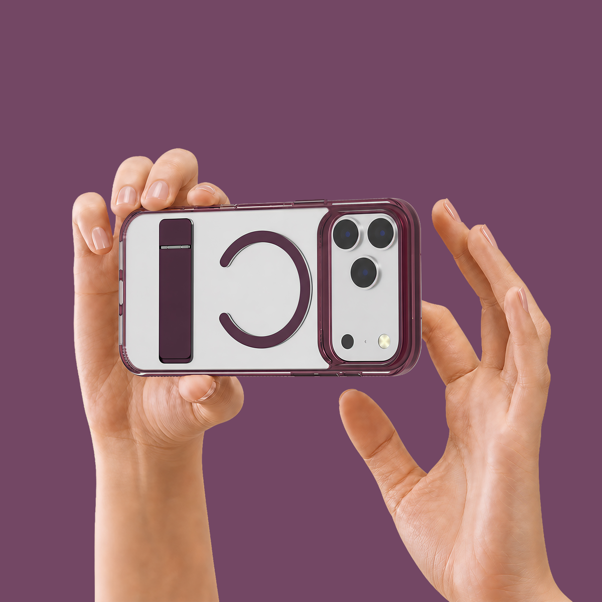 Prism Case for iPhone 18 Pro & 18 Pro Max in Burgundy #Color_Burgundy