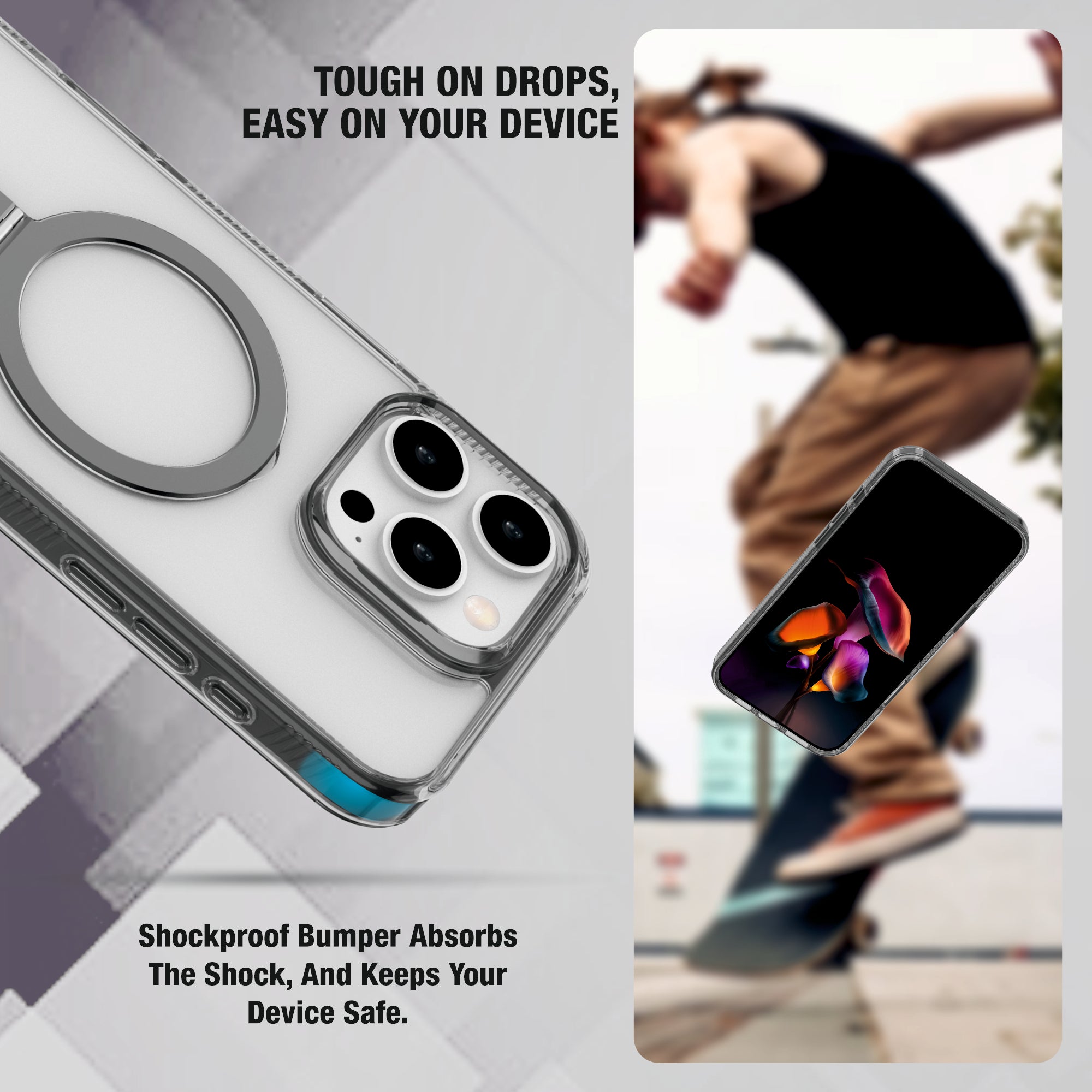 RIO SNAP KICKSTAND TPU Mag-Safe Compatible Case for iPhone 16 Series