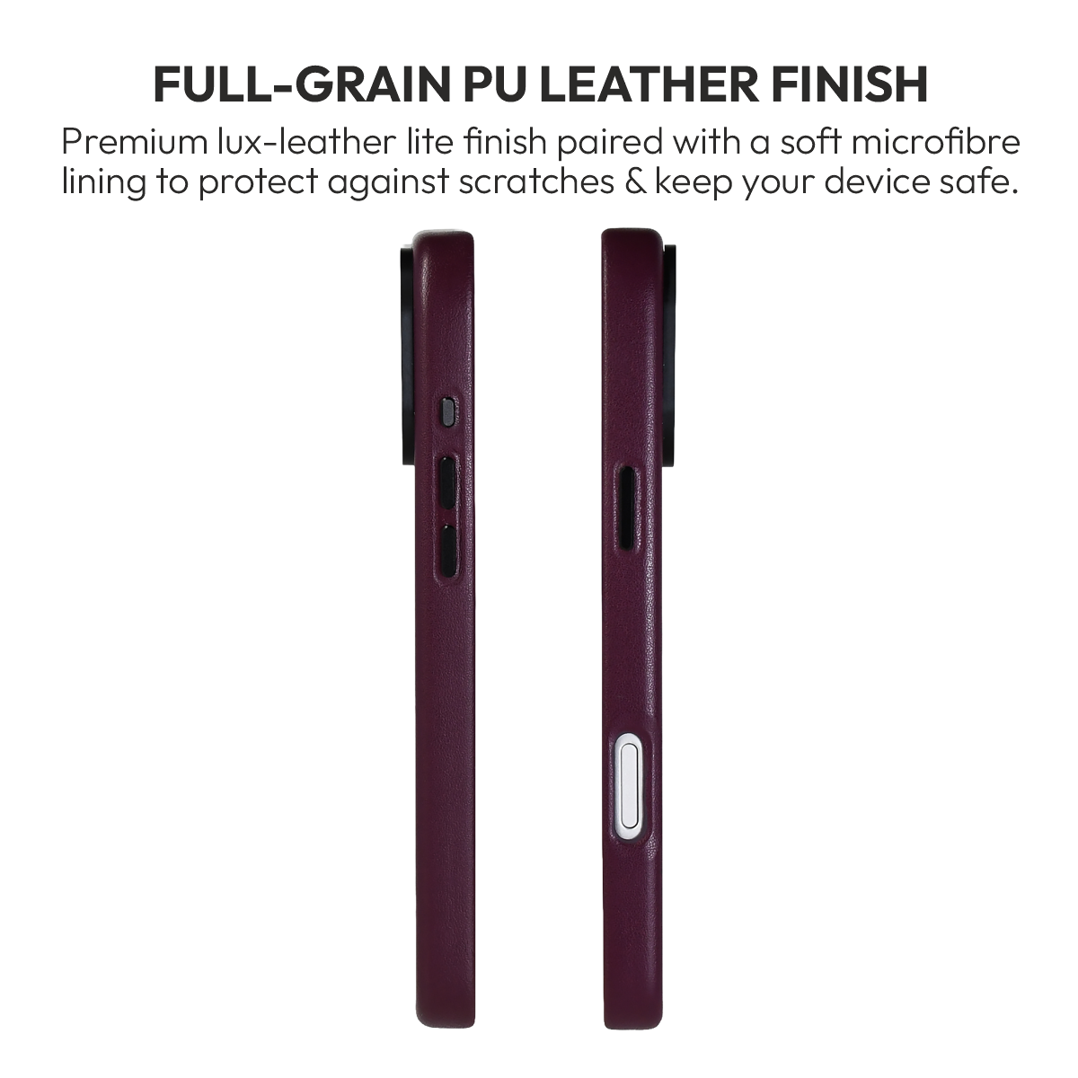 Siena Case for iPhone 18 Pro & 18 Pro Max in Burgundy, view 5 #Color_Burgundy