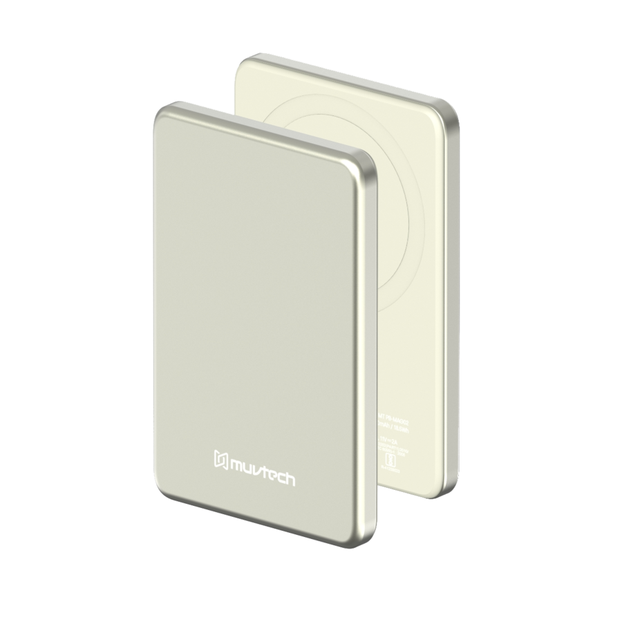 AEROSLIM 5000mAh Ultra-Slim, 15W Mag-Safe Compatible Power Bank