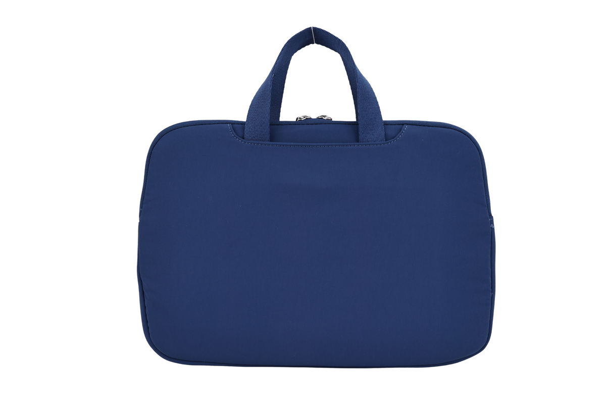The Studio Portfolio in Blue, front view with twin handles #Color_Blue