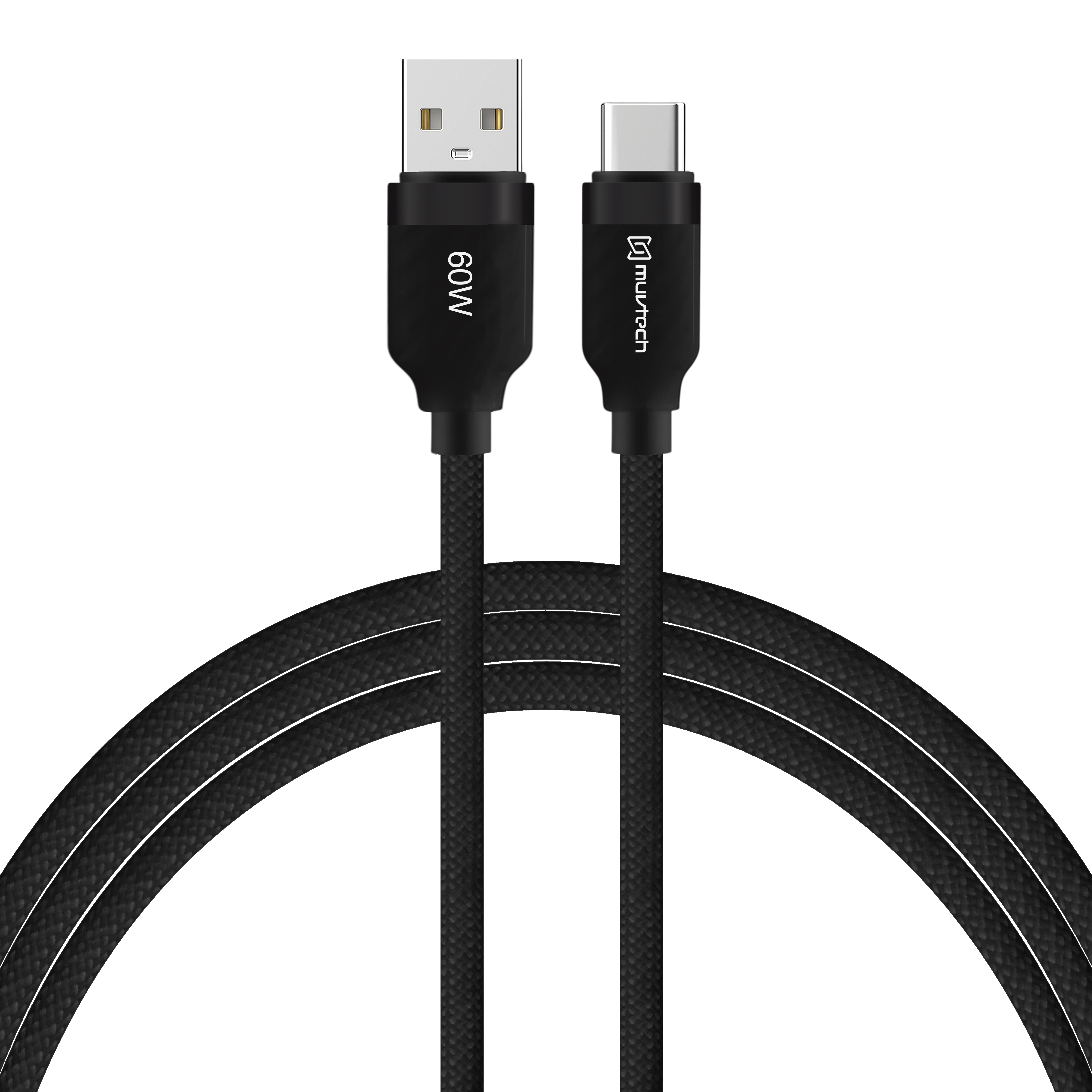 Surge 60W Fast Charging Braided Cable – Type-A to Type-C- 1 Meter
