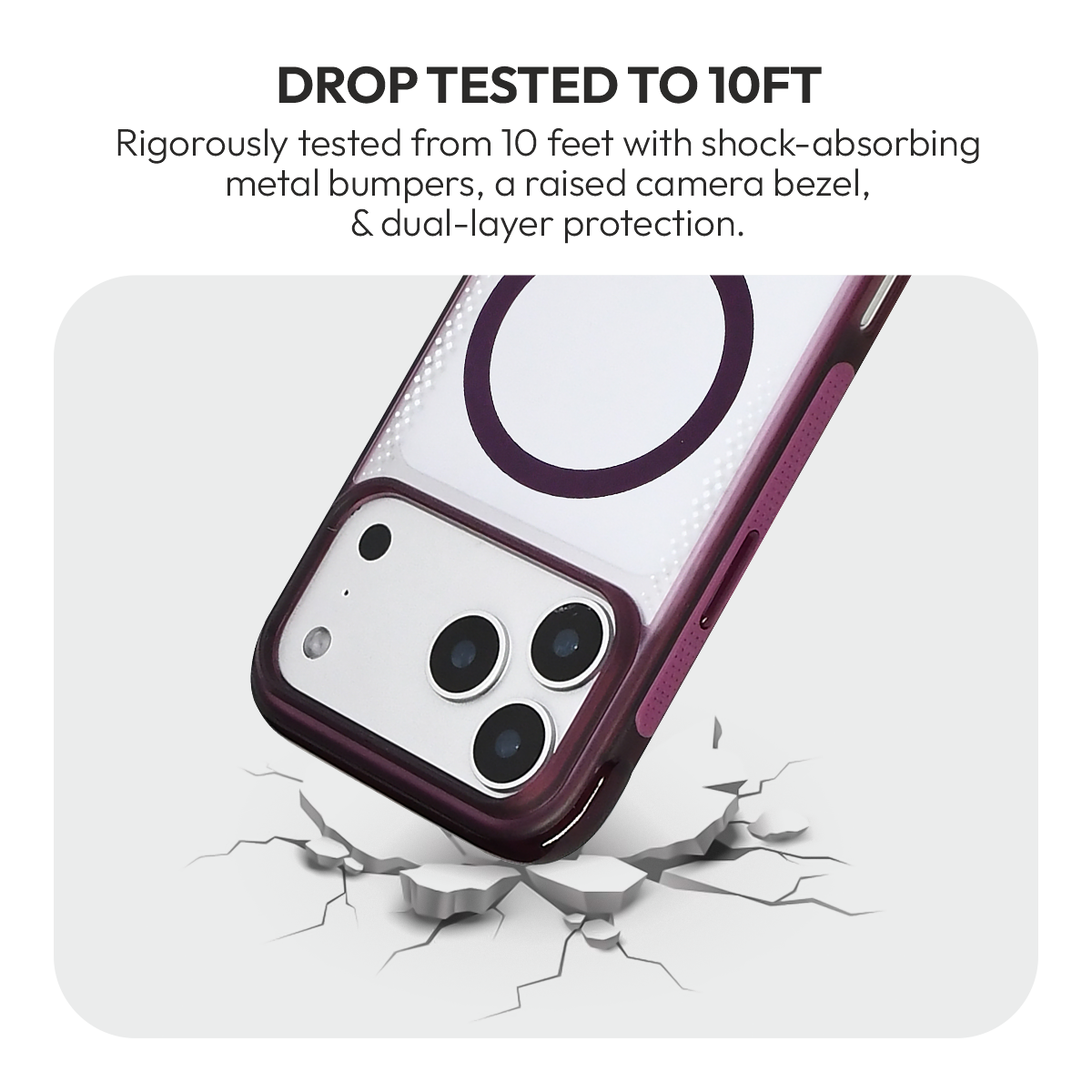 Tinto Case for iPhone 18 Pro & 18 Pro Max in Burgundy #Color_Burgundy