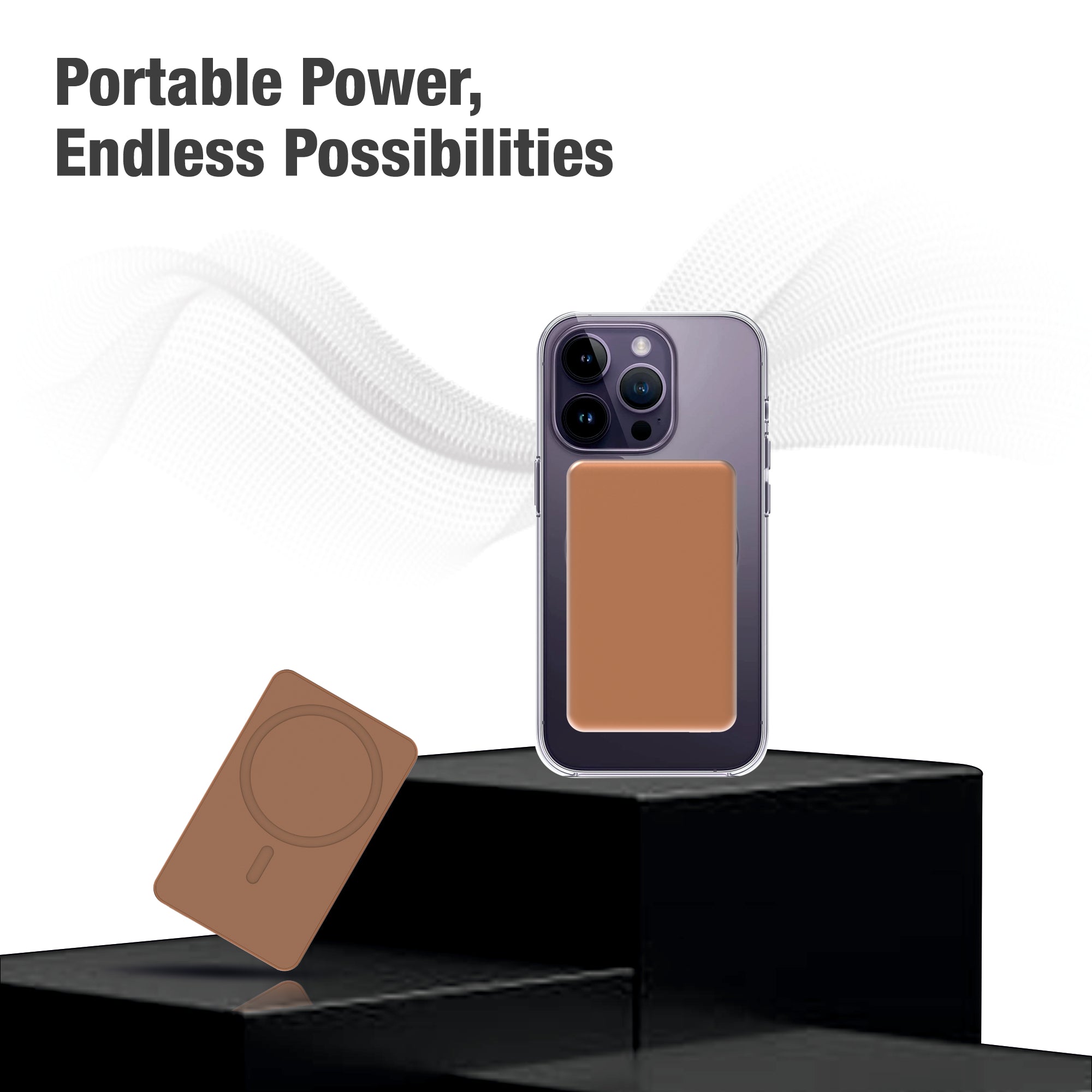 Ultra Slim 5000mAh Mag Click Metal (Pocket & Travel-Friendly) 15W Wireless Charging Power Bank