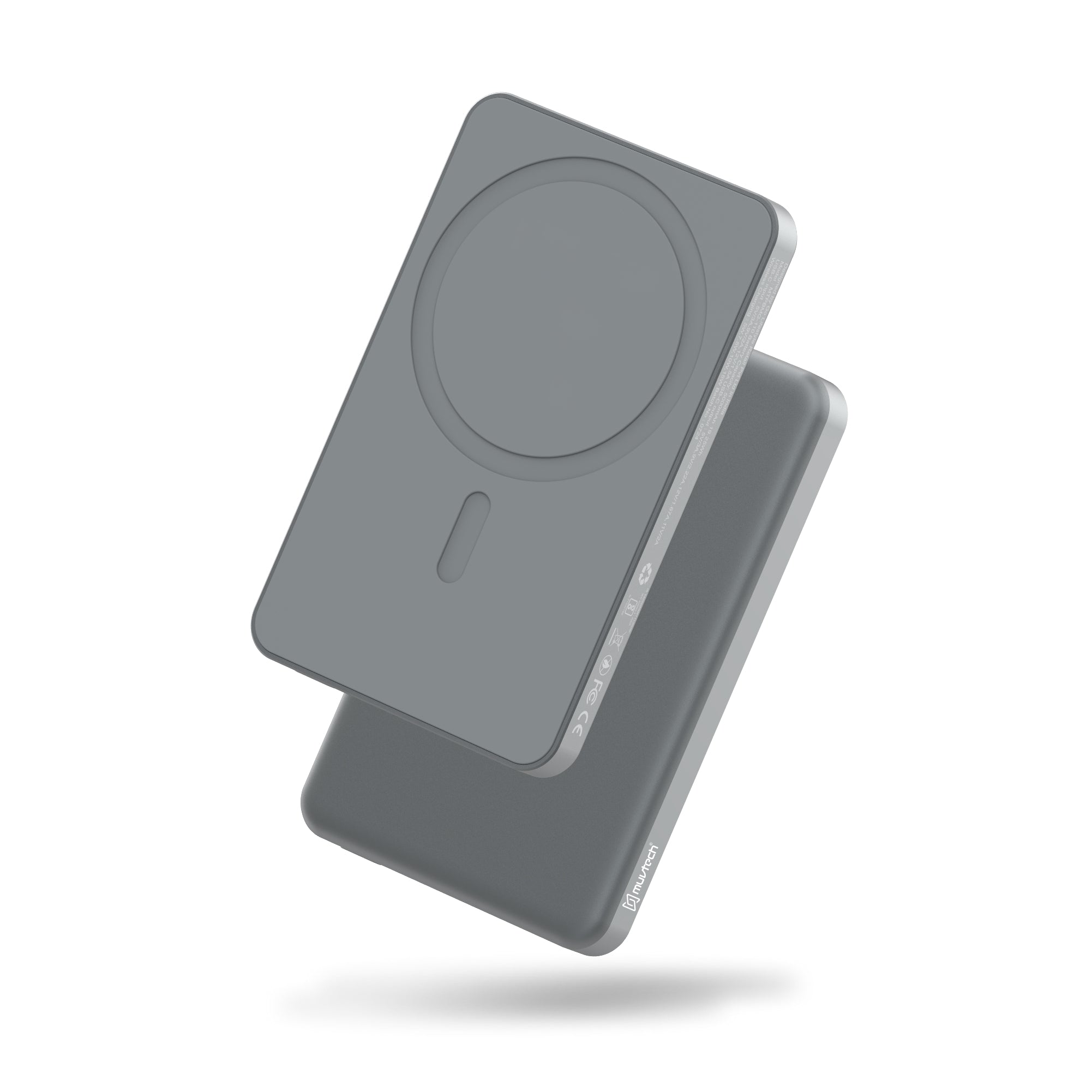 Ultra Slim 5000mAh Mag Click Metal (Pocket & Travel-Friendly) 15W Wireless Charging Power Bank