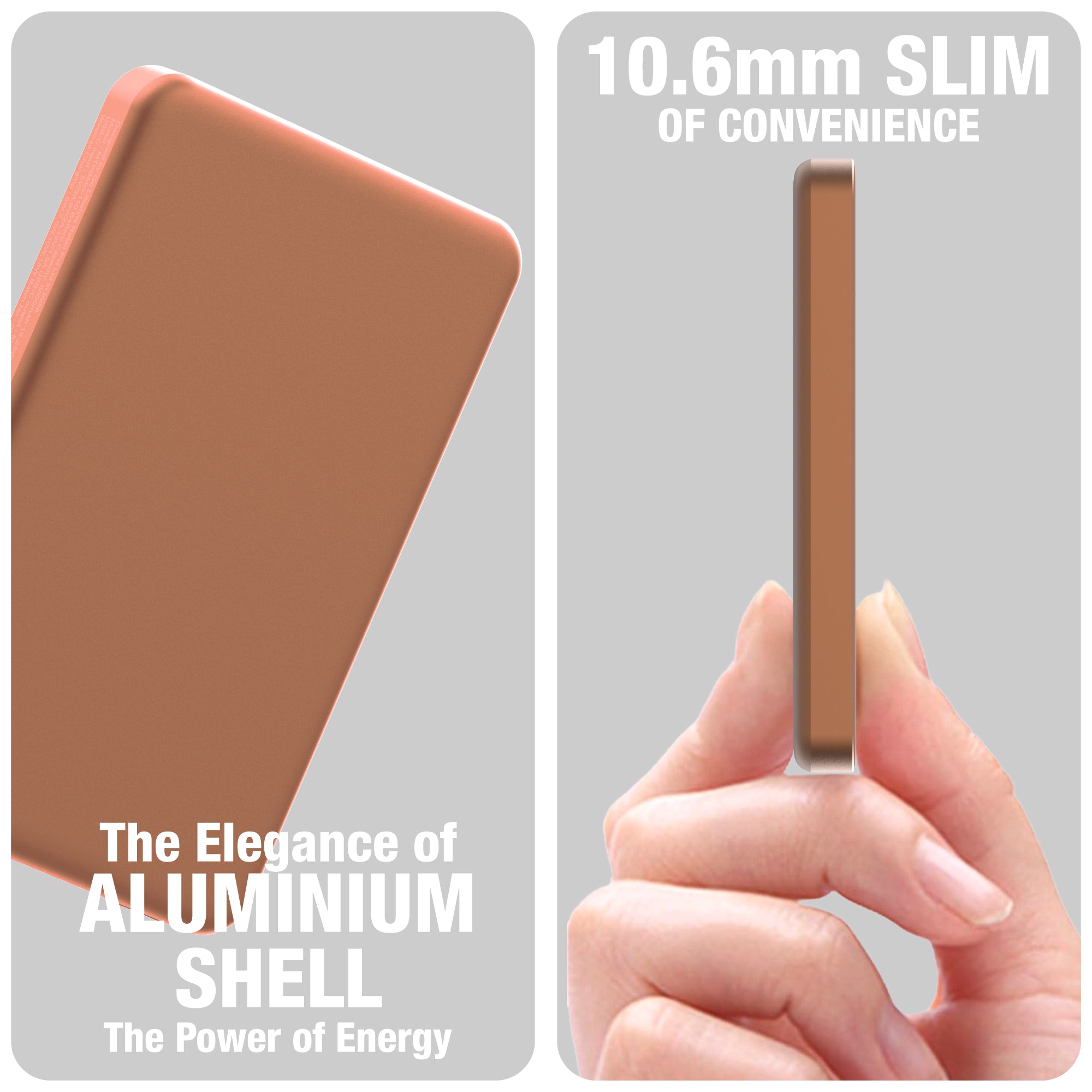 Ultra Slim 5000mAh Mag Click Metal (Pocket & Travel-Friendly) 15W Wireless Charging Power Bank