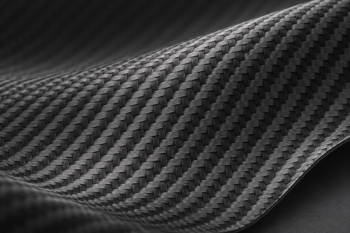 Close-up of the genuine Kevlar aramid fibre weave on the Muvtech Kevo case #Color_Black