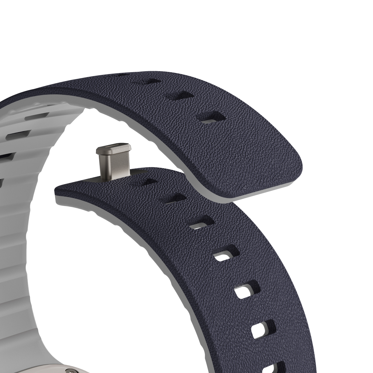 Back of Apple Watch with the Duo Midnight strap