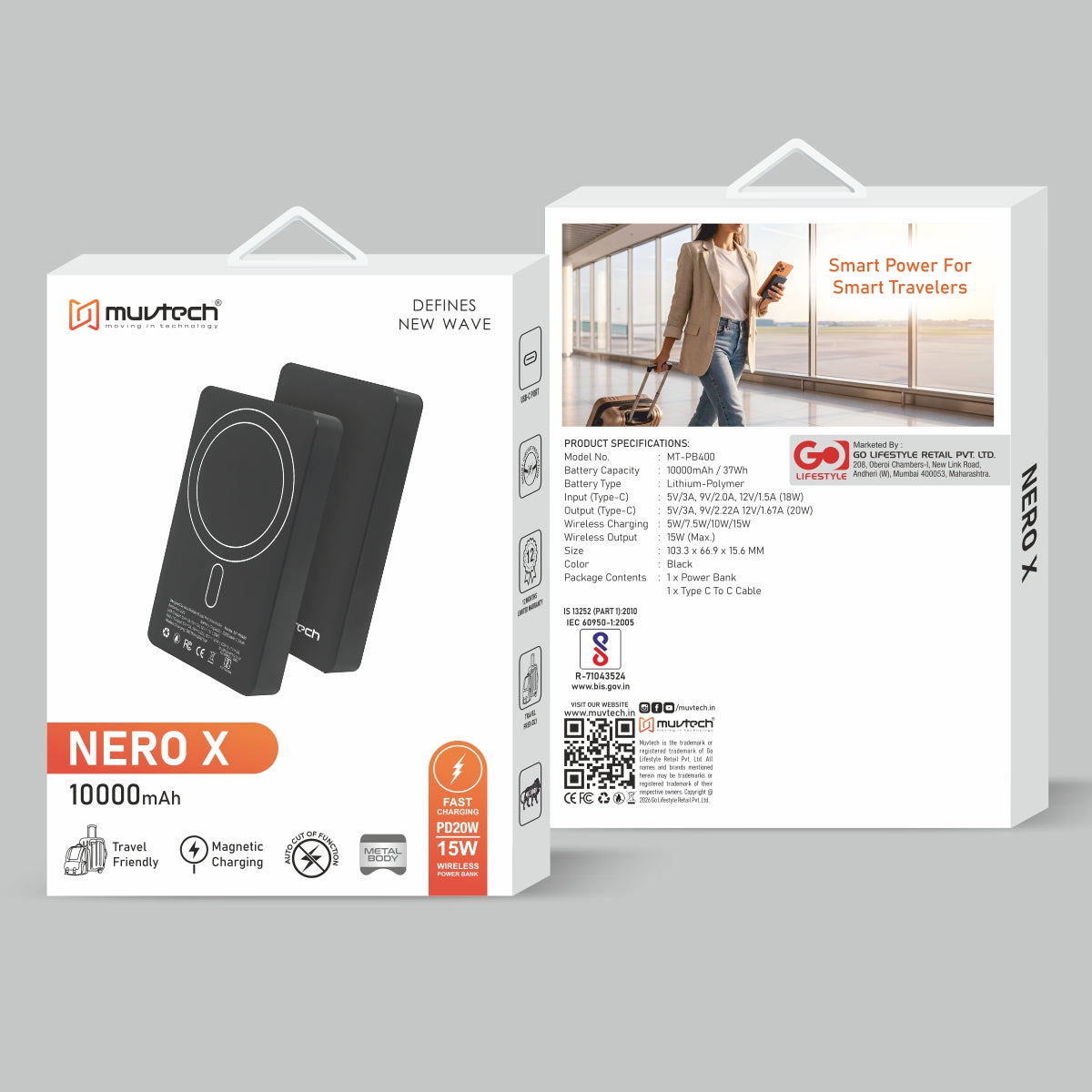 Nero X 10000mAh MagSafe Power Bank