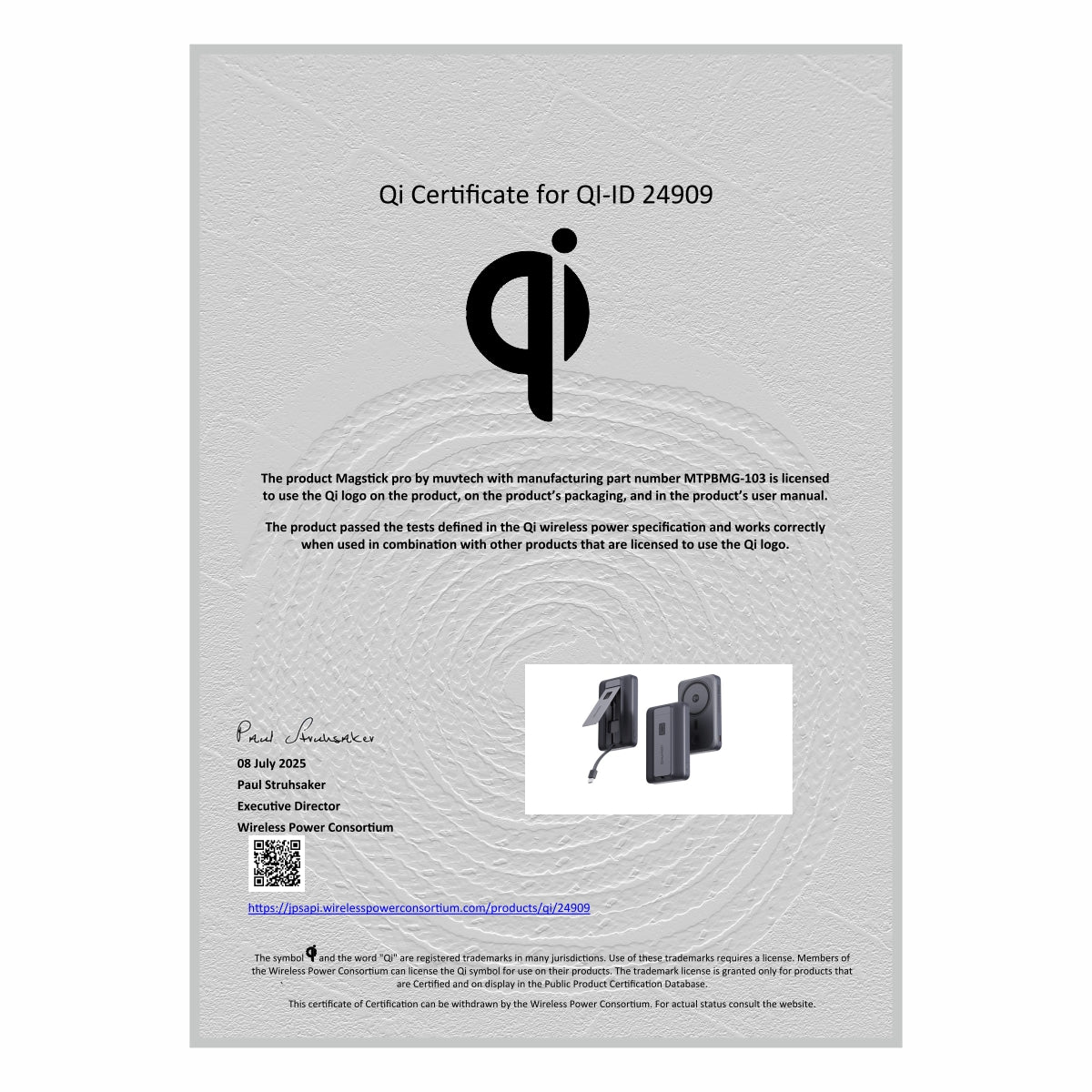 Qi2 Certified TURBOBRIC 10000mAh Power Bank