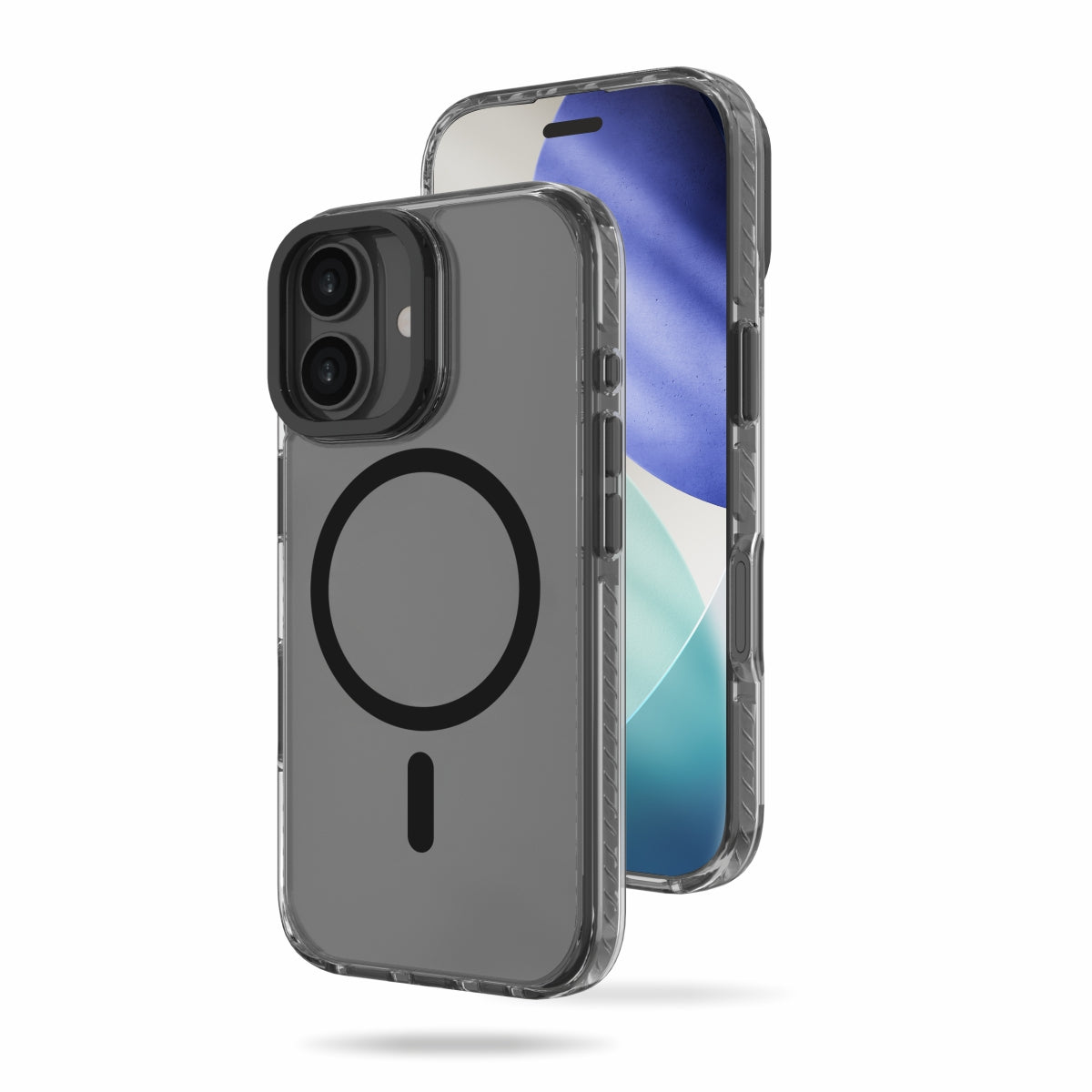 Troy Case for iPhone 17 Protective Case with Metal Camera Ring and Buttons